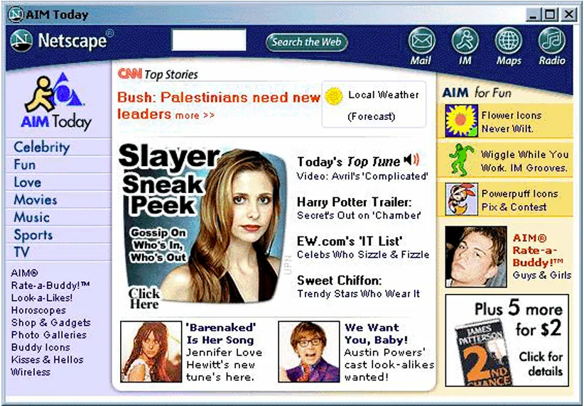 AIM Today in AOL Instant Messenger (circa 2001)