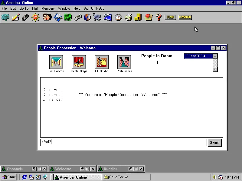 a/s/l? AOL 3.0 Chat Rooms (thanks to the P30L project!)