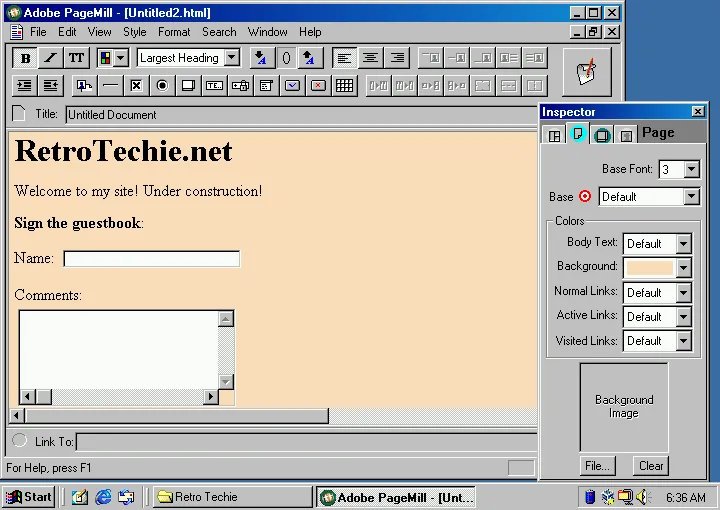 Adobe PageMill 2.0