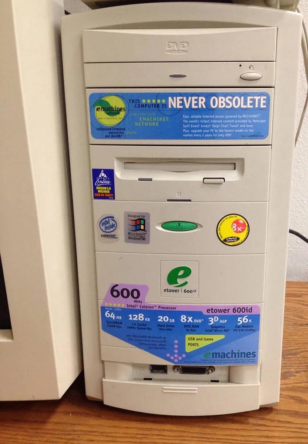 eMachines: Never obsolete! 🤣 OK, so it wasn’t a guarantee that the hardware would last forever; it was a subscription service for upgrades.
