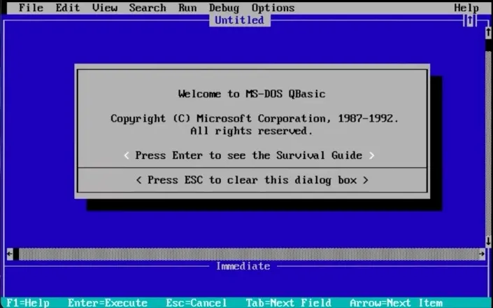 MS-DOS QBasic