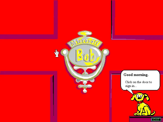 Welcome to Microsoft Bob! Beware of dog.