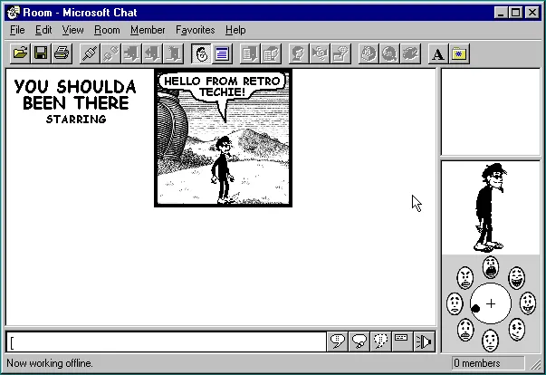 Microsoft Chat 2.0 (circa 1997)