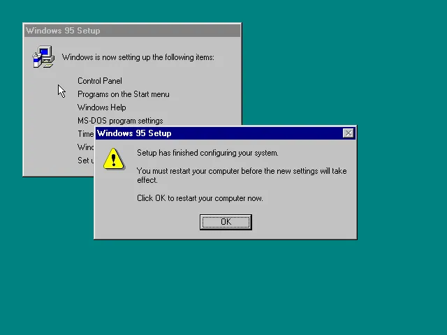 That fresh Windows 95 feel!