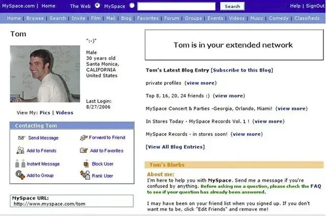 Did you know MySpace Tom is now a photographer traveling the world?
