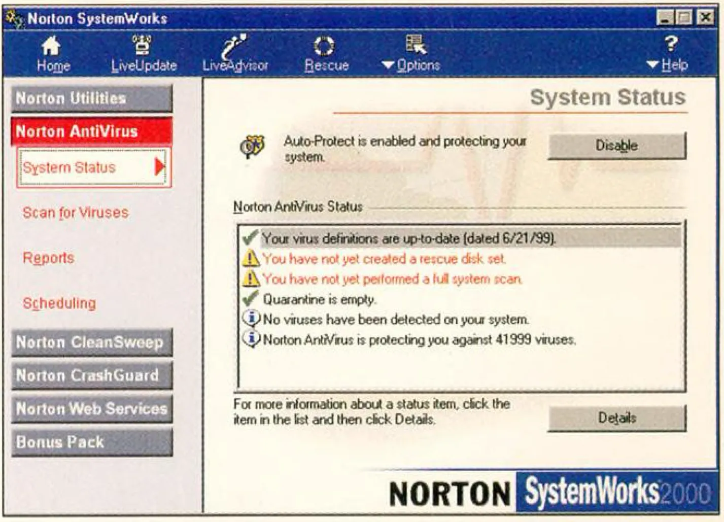 Norton System Works 2000
