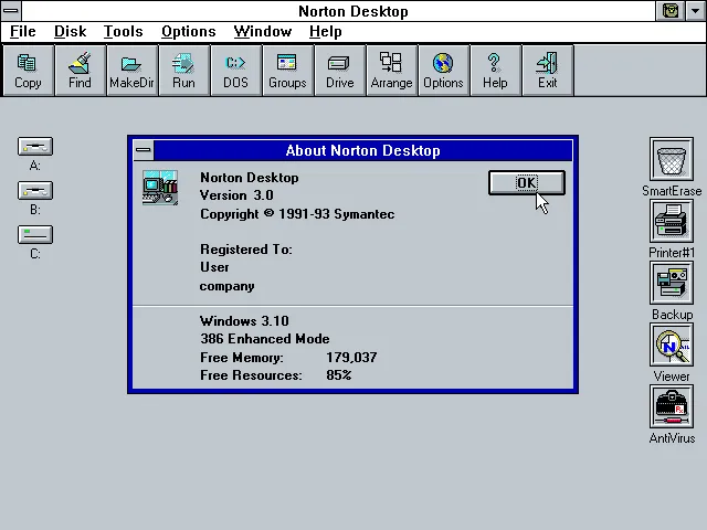 Norton Desktop in 1993