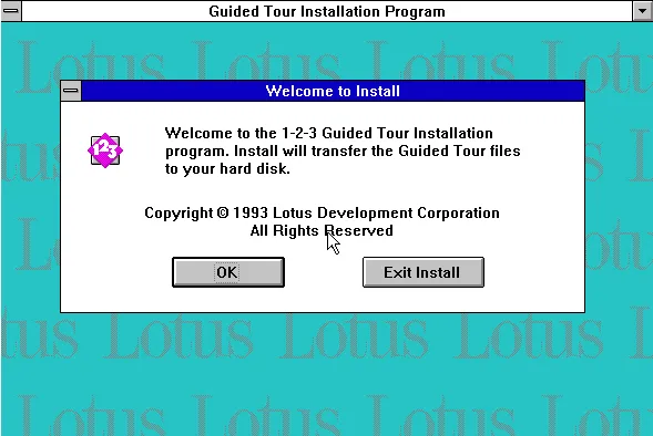 Lotus 1-2-3 Installation