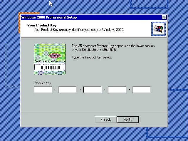 Make sure you store your Product Key in a safe location!