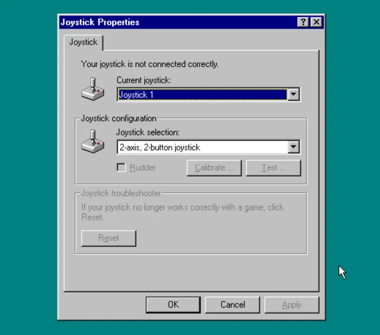 What Windows 95 games did you use a joystick for?