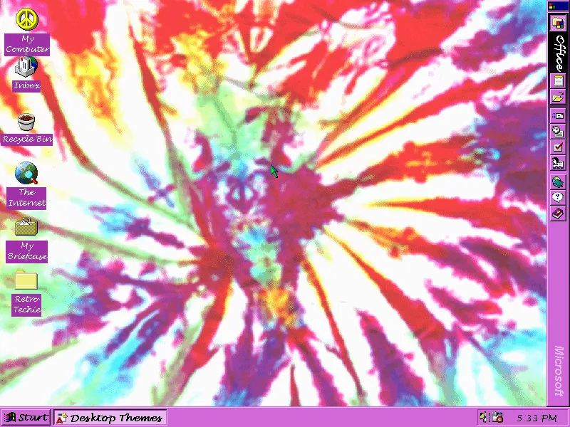 Windows 95 Plus! Theme: The 60s USA