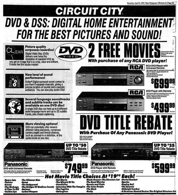 Circuit City ad from 1997