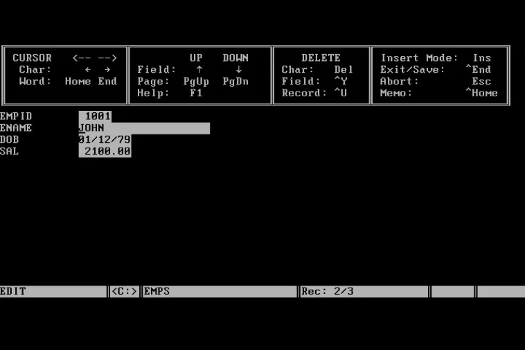 dBase for DOS