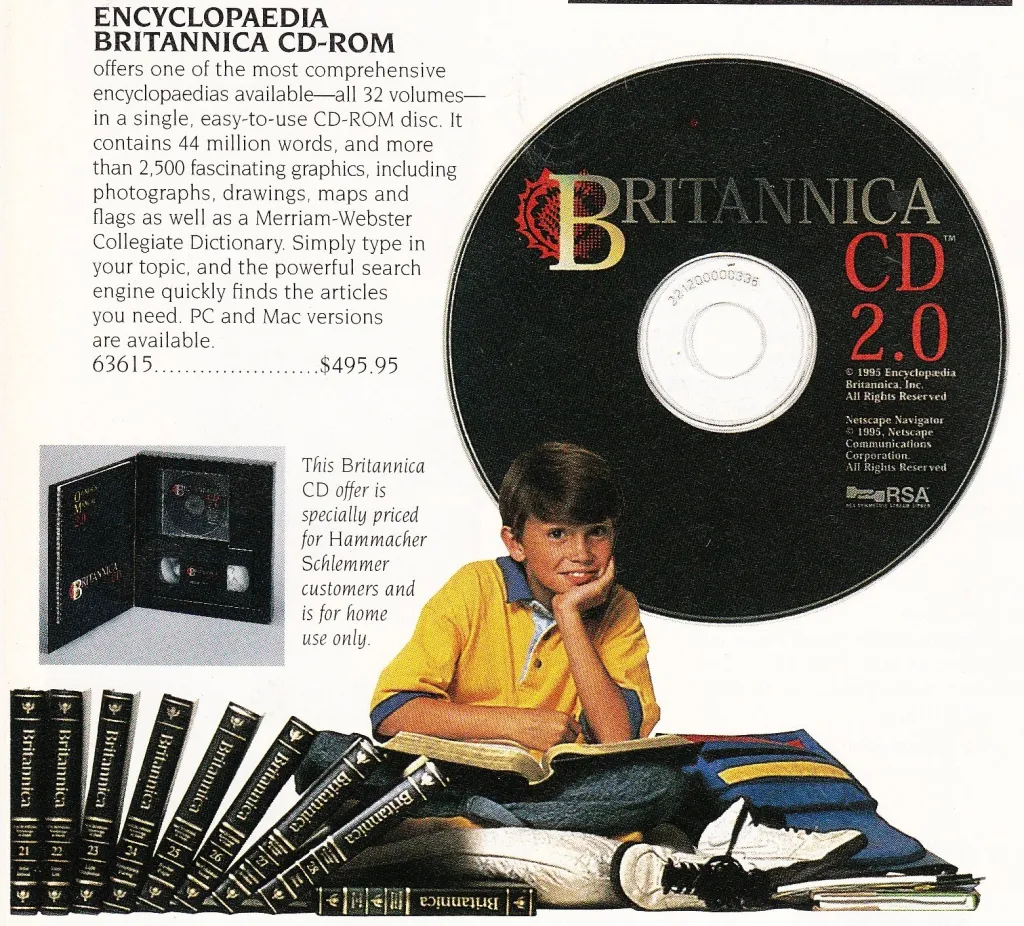 It felt so futuristic at the time! A whole encyclopedia set on a single CD!