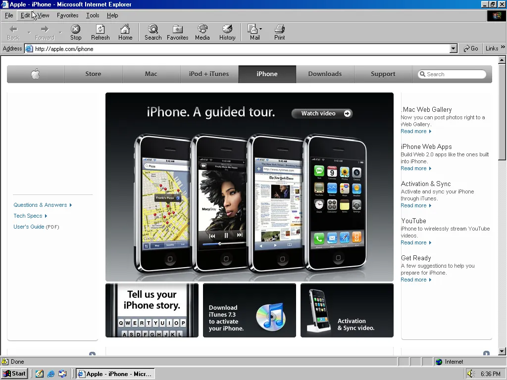 The original iPhone was released on June 29, 2007.