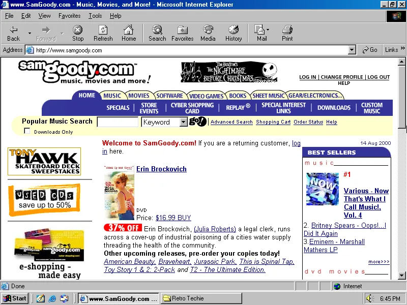 Did your mall have a Sam Goody store?