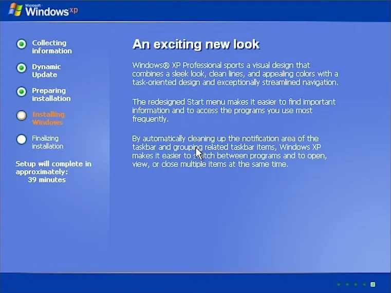 Installing Windows XP