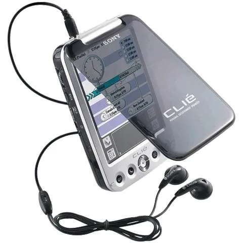 This is the PDA that got me through college: the Sony CLIÉ PEG-SJ33. I thought the built-in see-through cover was so cool!