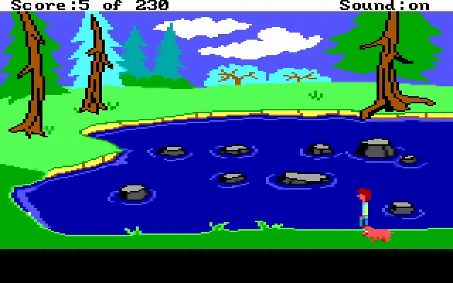 I spent so much time on this game in my youth! 🤣 (The Black Cauldron from Sierra On-Line)
